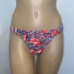 Tommy Bahama Red and Blue Floral Bikini Bottom